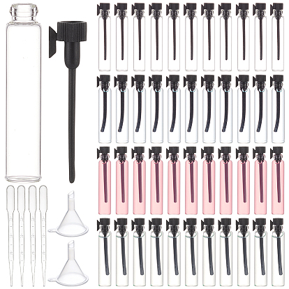 Наборы для распыления духов, включая стеклянный многоразовый флакон духов объемом 1 мл, прозрачная пластиковая воронка и пипетки для переноса