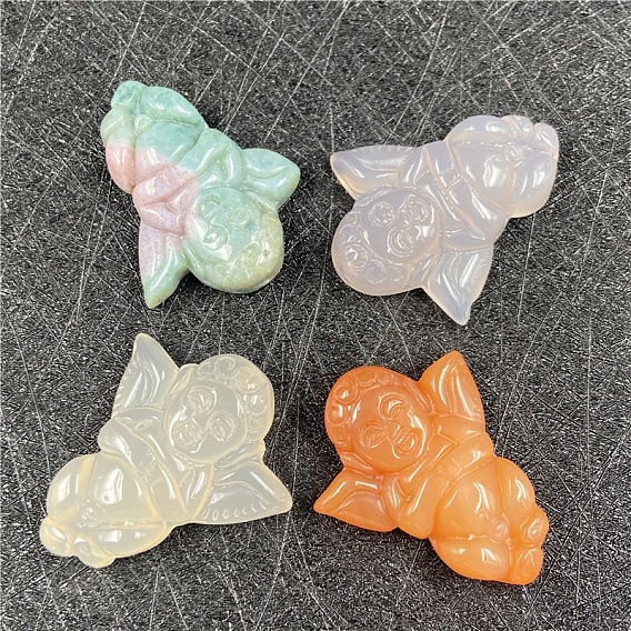 Резные подвески из натуральных драгоценных камней, ангельские прелести