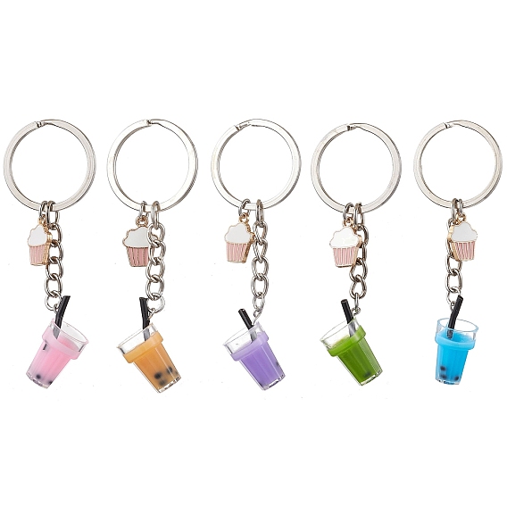 Подвеска из сплава эмали и смолы, с железными кольцами, пить