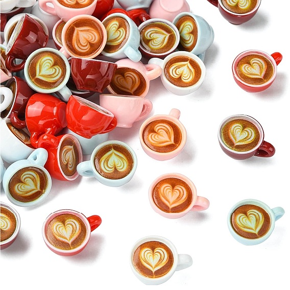 5 шт. 5 цвета мини-чашки для кофе смоляные украшения для витрин, аксессуары для украшения микроландшафта кукольного домика