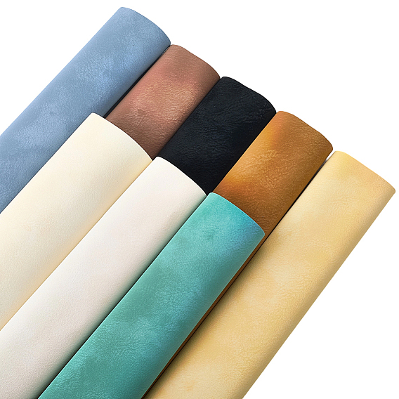 7 шт. 7 цвета матовые ткани из ПВХ-искусственной кожи, поделки товары для рукоделия