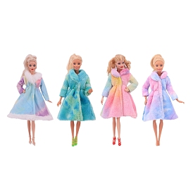Colorful Cloth Doll Nightgown Outfits, Casual Wear Clothes Set, for Girl Doll Dressing Accessories