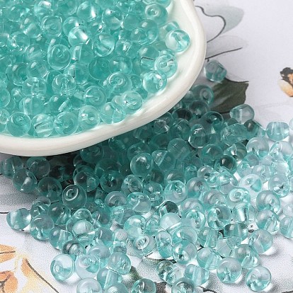 Transparent Acrylic Beads, Top Drilled, Round Suzumaru Beads