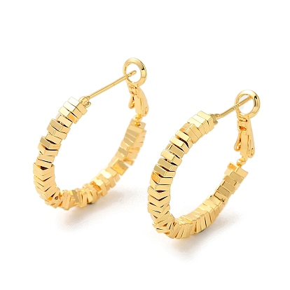 Серьги-гвоздики из латуни с реечным покрытием, долговечный, без свинца и без кадмия