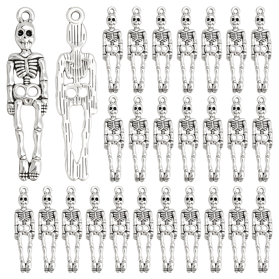 70 шт. Подвески из сплава в тибетском стиле, скелет