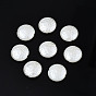 ABS Plastic Imitation Pearl Beads, Flat Round
