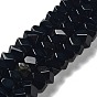 Natürlichen Obsidian Perlen Stränge, Nuggets, facettiert