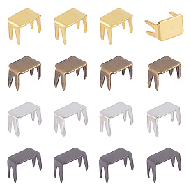 Go48pcs 4 цвета одежда аксессуары, латунные и железные стопоры для застежек-молний, верхние и нижние упоры