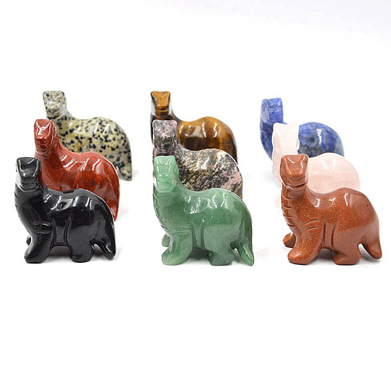 Резные целебные фигурки динозавров из натуральных драгоценных камней, Украшения из камня с энергией Рейки