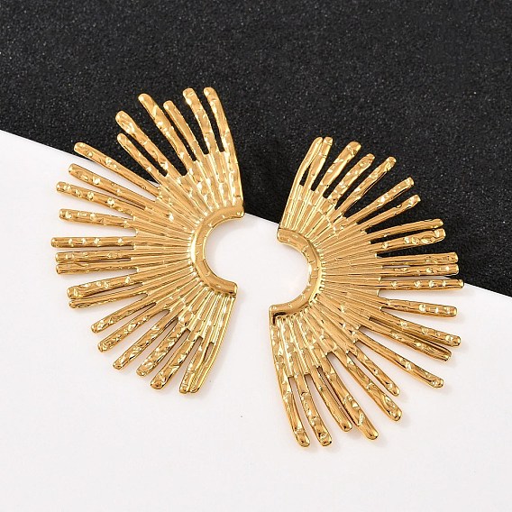 304 серьги из нержавеющей стали, ионное покрытие (ip), слева и справа