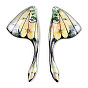 Подвески в виде крыльев из эпоксидной смолы, подвески в виде крыльев бабочки