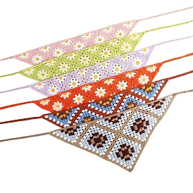 Triangle Scarf Crochet Knitting Headband, Wrap Turban Headband For Women