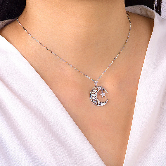 Латунные полые подвески в виде звезды и луны для женщин, повседневные украшения для вечеринок, аксессуары