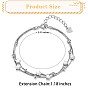 925 Sterling Silver Satellite Chain Multi-strand Bracelets with Star Beaded, Jewelry Gift for Women Girl