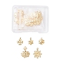 40Pcs 5 Style 304 Stainless Steel Pendants, Mixed Shapes