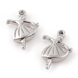 201 Stainless Steel Pendants, Dancing Girl