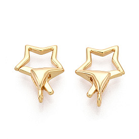 Карабин-лобстеры, латунные, без никеля , звезда