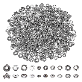 520 шт 10 стиль бусины-распорки сплава тибетского стиля, разнообразные