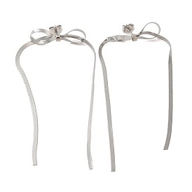 Bowknot 304 Stainless Steel Earrings for Women