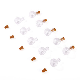 10 стеклянные бутылки шт., шарик контейнеры, ананас, с 10шт. деревянных пробок