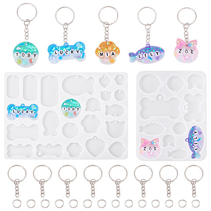 Наборы для самостоятельного изготовления подвески для питомца, платина