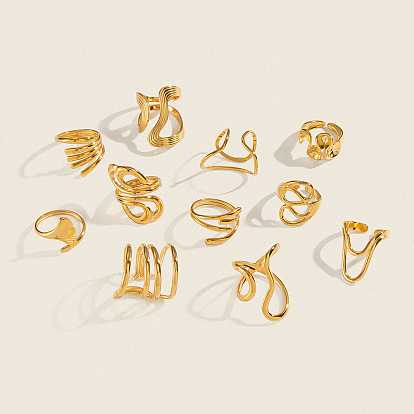 304 открытые манжеты из нержавеющей стали для женщин