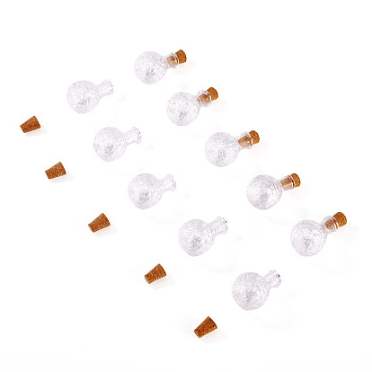 10 стеклянные бутылки шт., шарик контейнеры, ананас, с 10шт. деревянных пробок