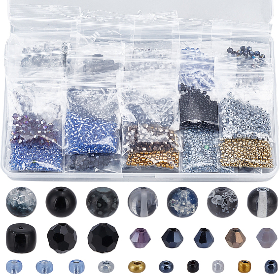 Наборы для самостоятельного изготовления фурнитуры из стекла, акрила и бисера., разнообразные