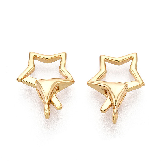 Карабин-лобстеры, латунные, без никеля , звезда