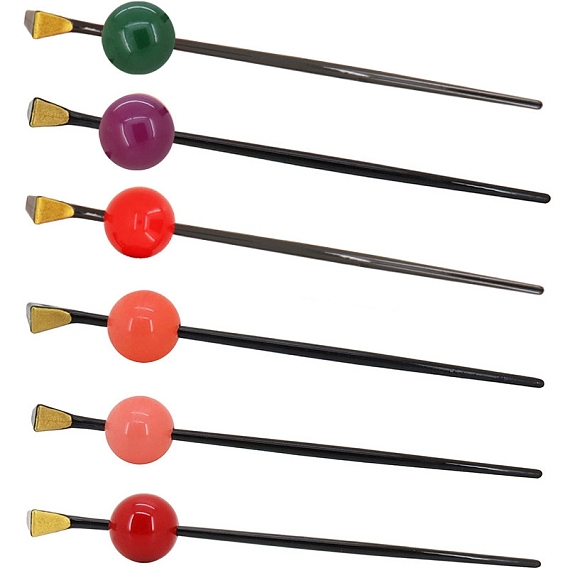 Палочки для волос из акрила и смолы, аксессуары для волос для женщин и девочек