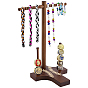 Présentoirs à bijoux en bois en forme de T, style baseball, pour colliers, bracelets et bagues., organisateur de bijoux de table