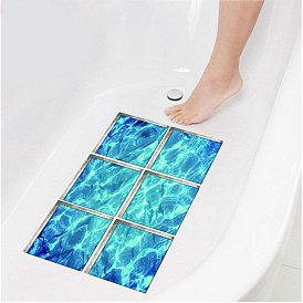 3D three-dimensional sea water bathtub self-adhesive non-slip environmental protection stickers children's bathtub waterproof wear-resistant toilet stickers