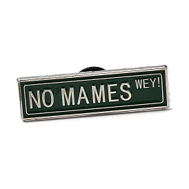 No mames wey! enamel pins, Застежки для значков из платинового сплава для рюкзаков и одежды