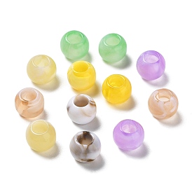 Perles acryliques de pierres fines d'imitation, rondelle