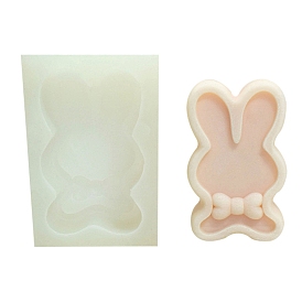 3D Rabbit DIY Food Grade Silicone Candle Molds, Aromatherapy Candle Moulds, Scented Candle Making Molds