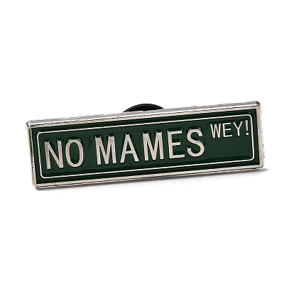 No mames wey! enamel pins, Застежки для значков из платинового сплава для рюкзаков и одежды