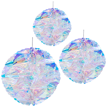 3 шт. 3 стили пластиковые круглые подвесные украшения, для праздничных украшений