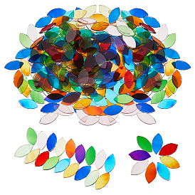 432 стеклянные кабошоны шт., мозаичные плитки, для украшения дома или поделок, лошадиный глаз 