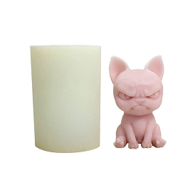 3D Angry Cat DIY Silicone Candle Molds, Aromatherapy Candle Moulds, Scented Candle Making Molds