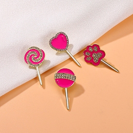 Lollipop Enamel Pins, Alloy Brooches for Backpack Clothes