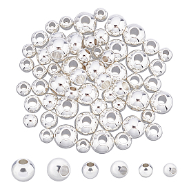 Perles en acier inoxydable unicraftale 304, ronde