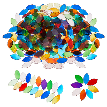 432 стеклянные кабошоны шт., мозаичные плитки, для украшения дома или поделок, лошадиный глаз 