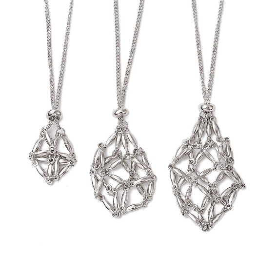 304 изготовление ожерелий из цепочек-макраме из нержавеющей стали