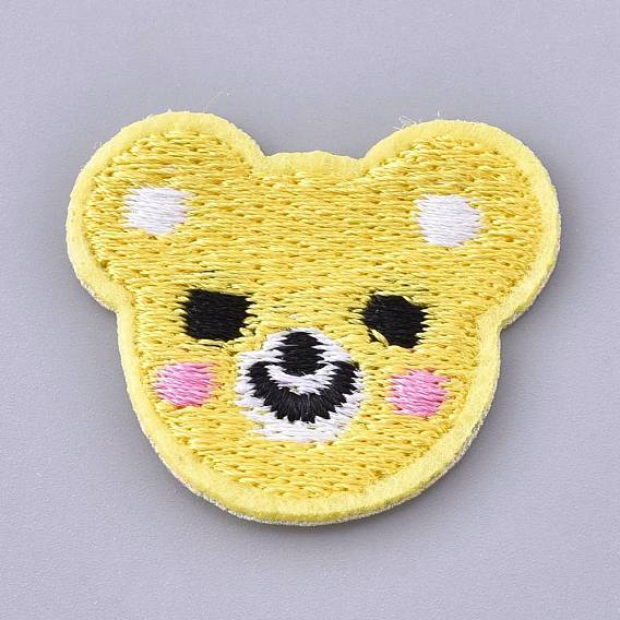 Computerized Embroidery Cloth Iron on/Sew on Patches, Costume Accessories, Appliques, Bear
