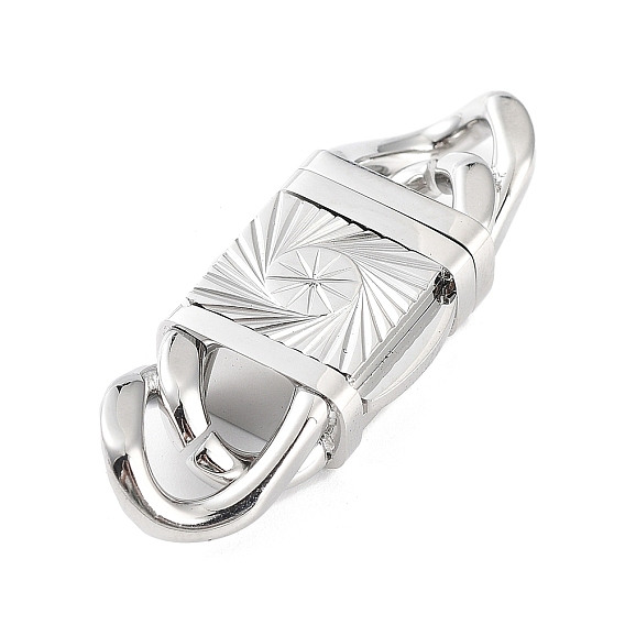 304 Stainless Steel Bayonet Clasps, Oval