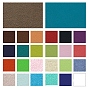 Solid Colors PU Faux Leather Fabric, for DIY Crafts, Rectangle