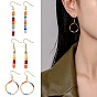 DIY Beads Drop Earring Making Kit, Including Iron Earring Hooks, 304 Stainless Steel Jump Rings, Glass Seed Beads, Copper Wire