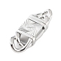 304 Stainless Steel Bayonet Clasps, Oval