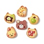 Симпатичные кабошоны из непрозрачной смолы, имитация печенья