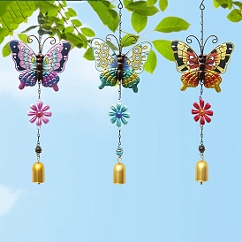 Iron Butterfly Wind Chime, for Garden Outdoor Courtyard Hanging Decoration